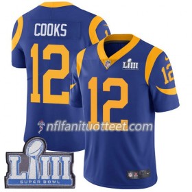 Miesten Los Angeles Rams NFL Pelipaita Brandin Cooks 12 Nike Royal 2019 Super Bowl LIII